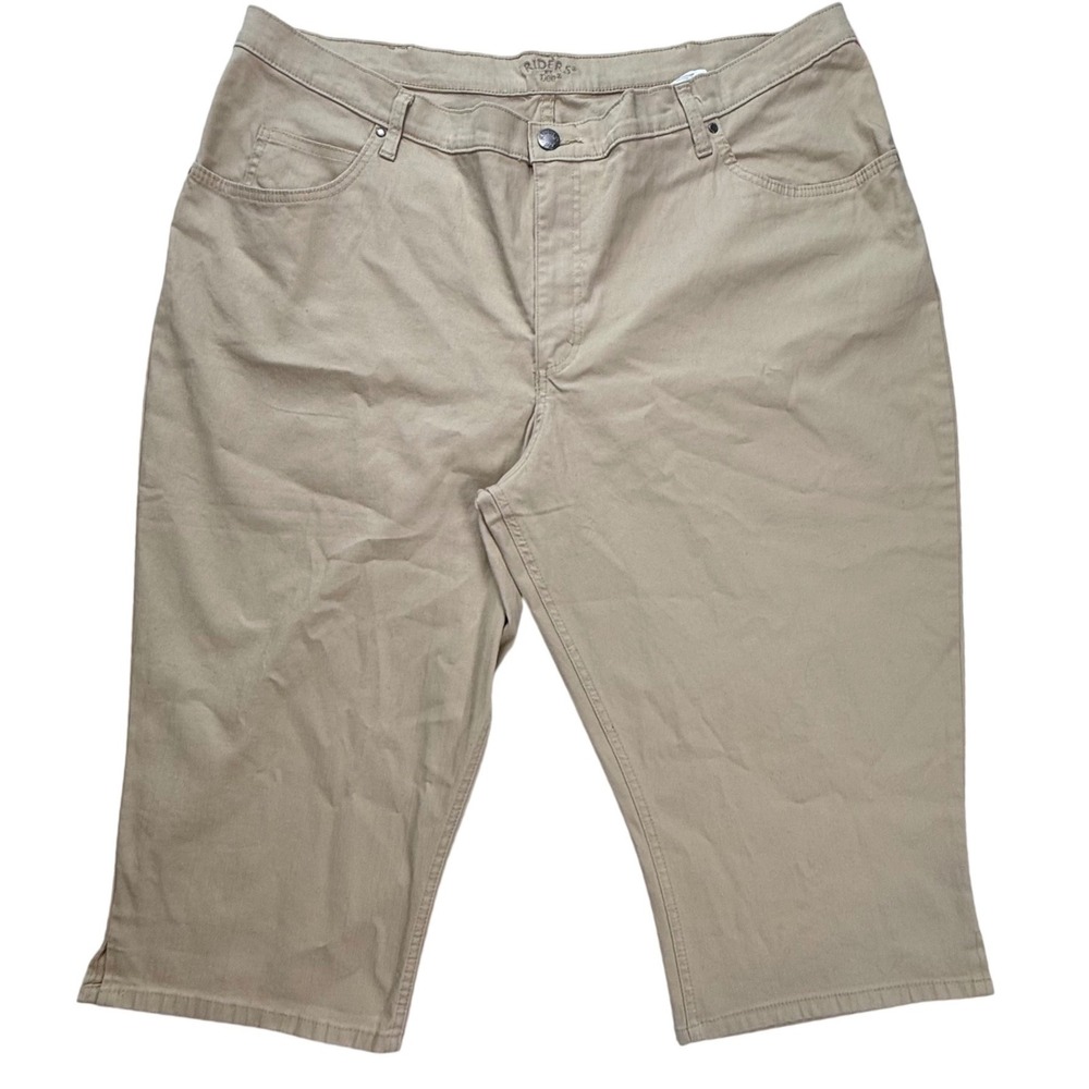 Riders by Lee Instantly Slims You Classic Fit Capri Khaki Tan 26W Medium 151S243